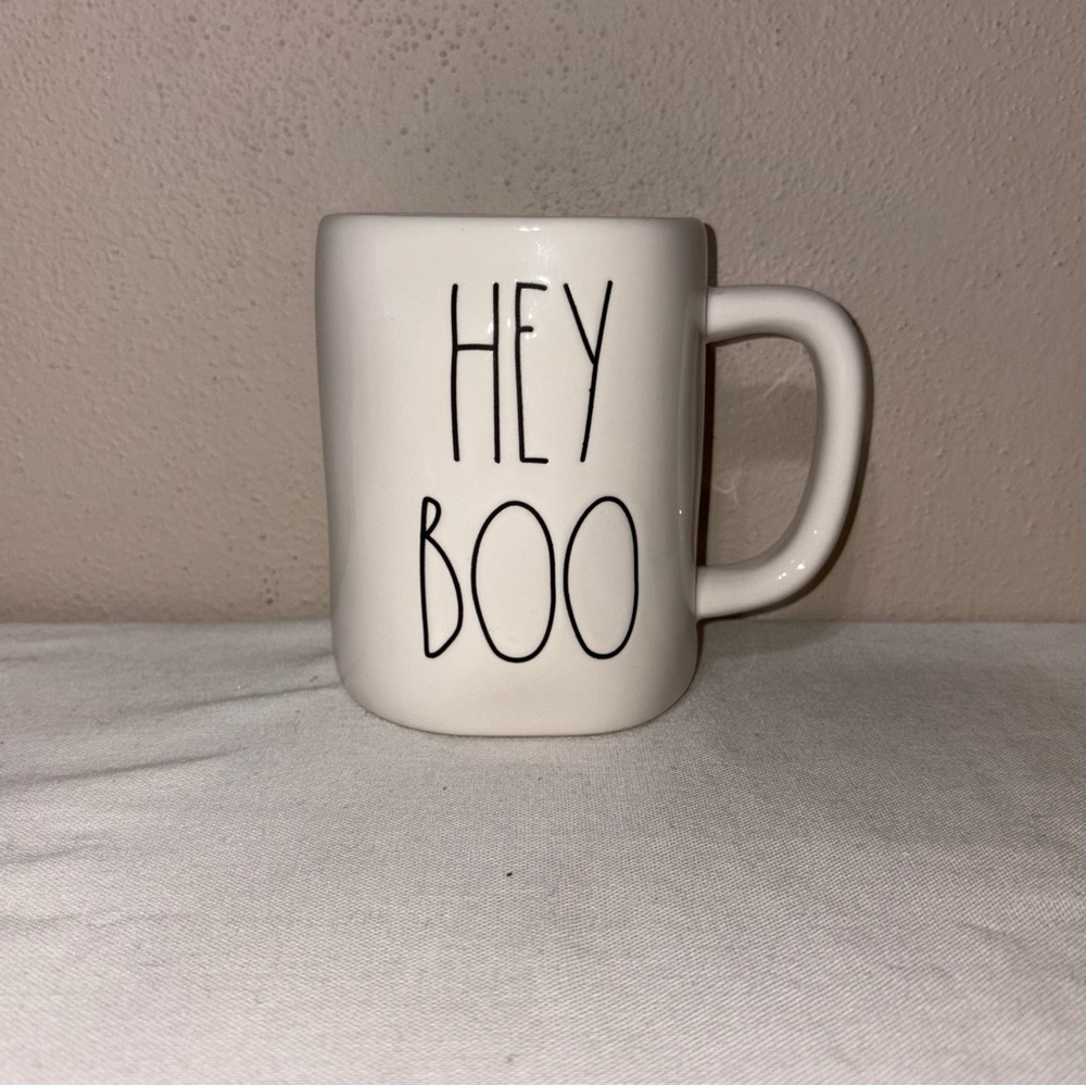 Rae Dunn Cream Mug - Hey Boo